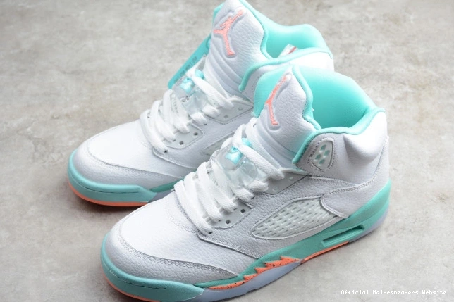 Official Maikesneakers 440892-100 Light Air GS 5 Aqua Jordan 0803